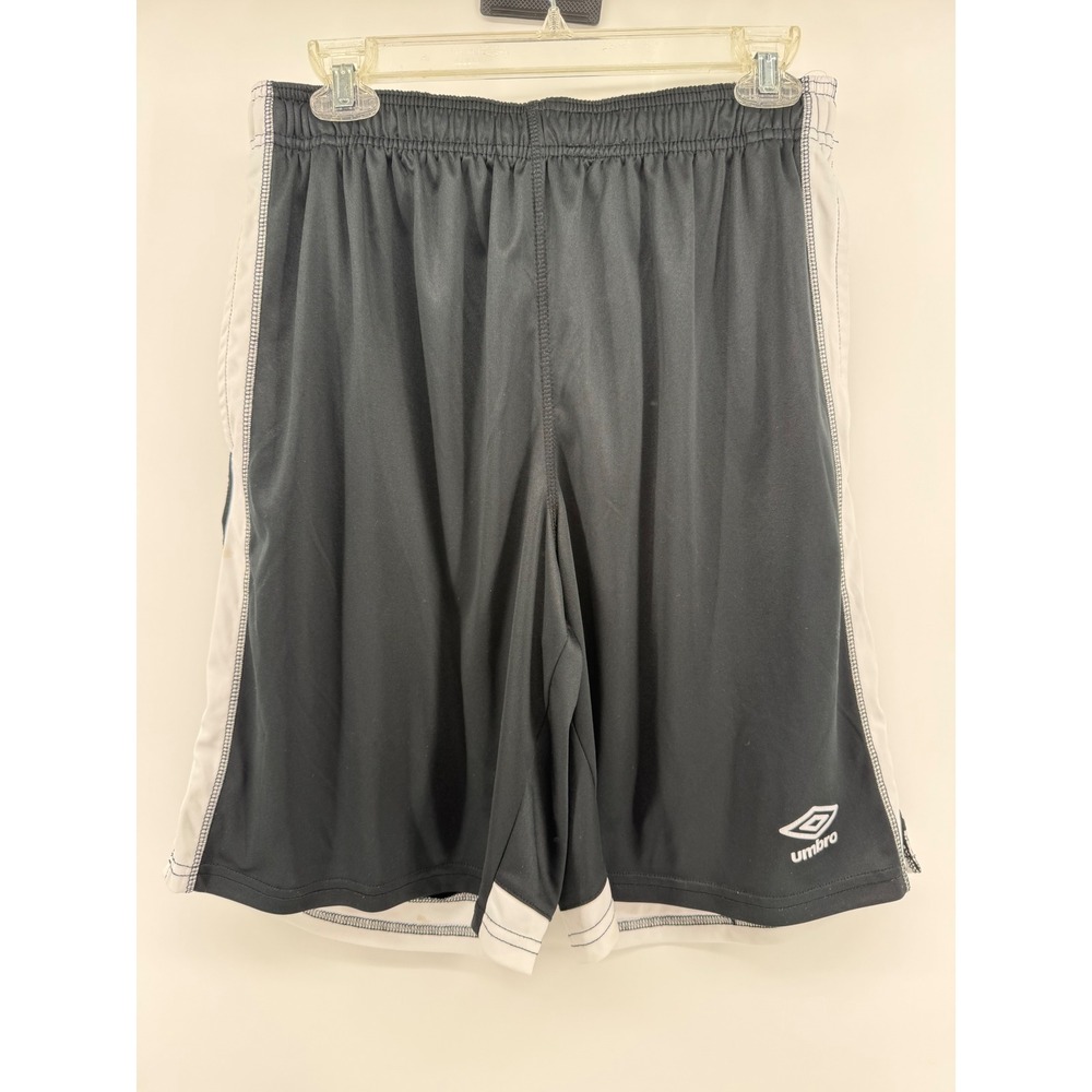 Vintage Umbro Men's Athletic Shorts Black White Athletic Gym‎ Workout Size L